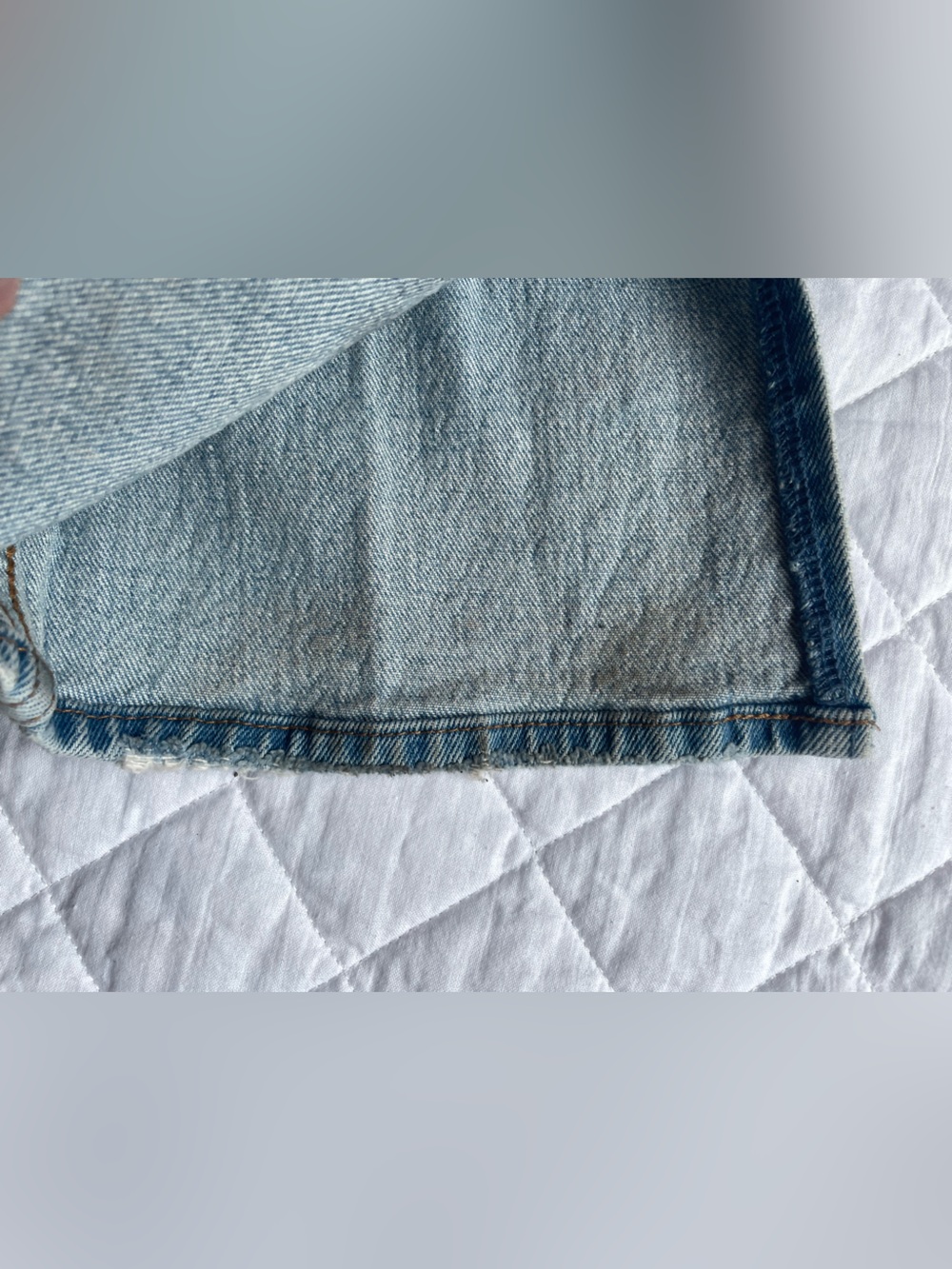 Abercrombie & Fitch Curve Love 90s Straight Ultra High Rise Slit Jean Size 26 - Picture 4 of 4